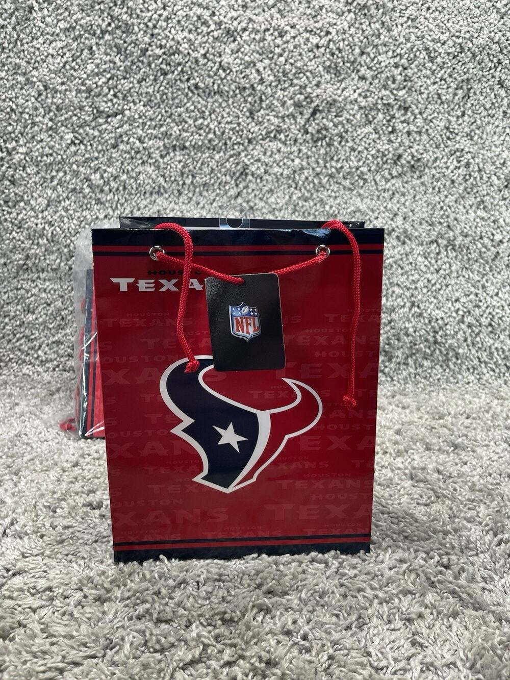 NFL Houston Texans Gift Bag Size Small Bundle Set Of 12 Red And Blue Brand New